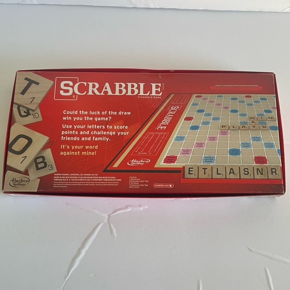 Hasbro Scrabble Crossword Board Game OPEN BOX - Picture 2 of 9